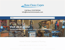 Tablet Screenshot of homechoicecarpets.com